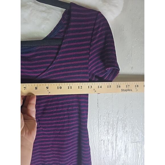 Y2K Babydoll Cropped Henley Cap Sleeve Forever 21 Medium Shirt 90s Casual Fall - Picture 5 of 6